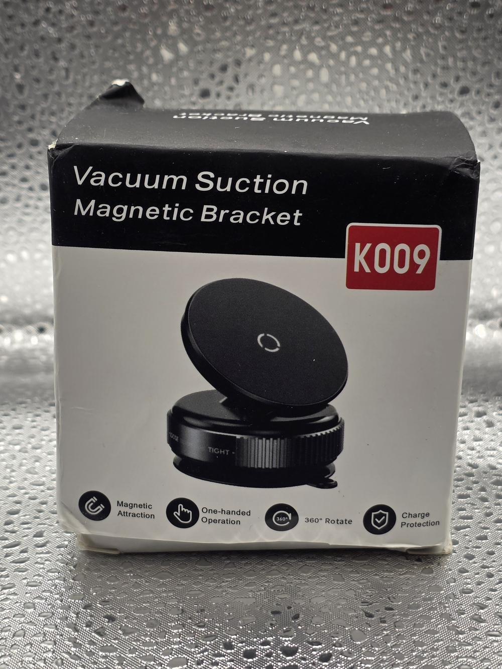 K009 Magnetic Vacuum Suction Phone Mount 360° Rotating New